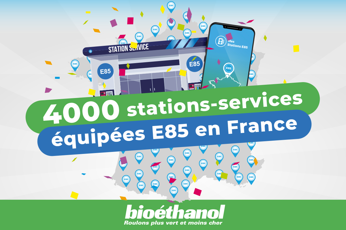 Superéthanol-E85 : le carburant du pouvoir d’achat passe le cap des 4000 stations-service